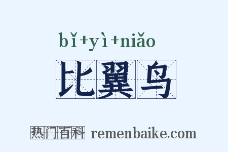 比翼鸟是什么意思的图片